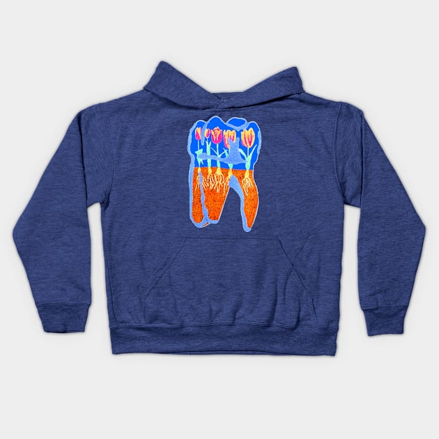 Tooth Terrarium 2 Kids Hoodie by RaLiz